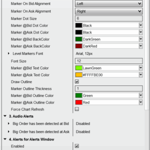 Settings panel with adjustable Trigger Size and Position-in-DOM filters in DOM Bricks Catcher.